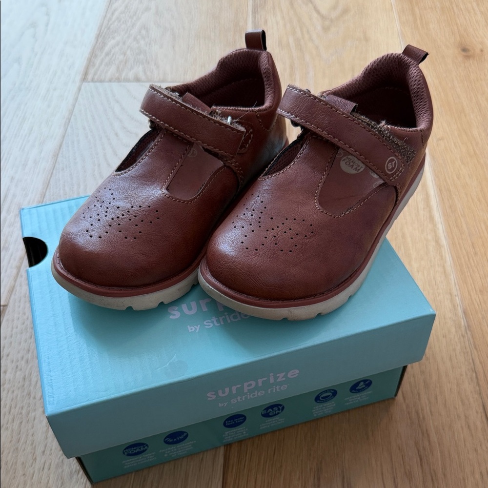 Stride Rite Tan Kids Sneakers